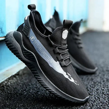 2024 Men Tennis Shoes New Fashion Spring and Autumn Leisure Walking and Running Breathable Flat Bottom Gym Sports Men Sneakers