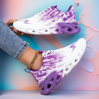 Unisex Running Shoes Women Men Lightweight Mesh Breathable Comfortable Flat Soft Tennis Shoes Summer Lace-up Sneakers Woman