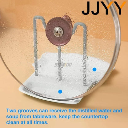 Kitchen Organizer Spatula Pot Lid Rack Shelf Plastic Spoon Rest Utensil Multi-function Dish Rack Organizer Kitchen Cooking Tools