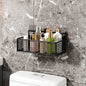 Bathroom Organiser Multifunctional Toiletries Organiser No-Punch Bathroom Shelf Bathroom Kitchen Wall Mount Storage Rack
