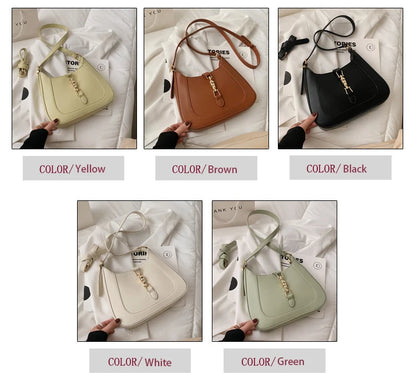 Top Quality Luxury Brand Purses and Handbags Designer Leather Shoulder Crossbody Bags for Women Dual Straps Underarm Sac A Main