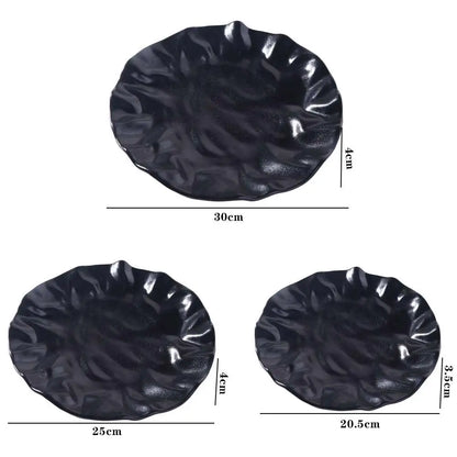 Kitchen Organizer Ceramic Western Cuisine Plate Reusable Multi-Function Storage Dish Creative Dessert Tray Fruit