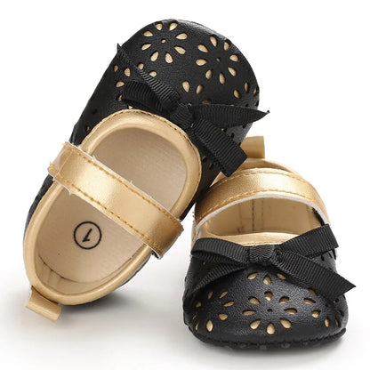 Black British Retro Princess Shoes For Spring And Autumn 0-18 Months Baby Shoes With Soft Soles And Non Slip Baby Walking Shoes