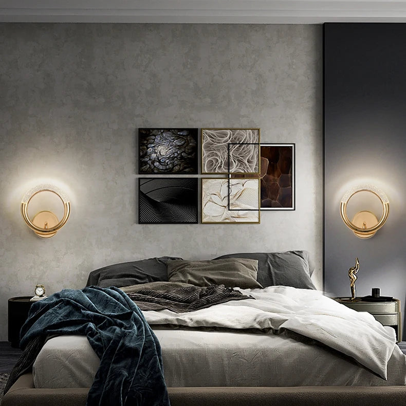 Light Luxury Bedside Bedroom Light Modern Minimalist Bar Pendant Light Background Wall Light Bedside Small Pendant Light