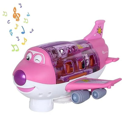 Kids Toys Electric Plane Aircraft Toys Car Airplane Model Music Simulation Boy Children Traffic Toy Christmas Gifts for Girls