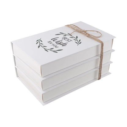 Decorative Book Stacks Folding Simulation Books Farmhouse Style Decor Charming Bookshelf Decoration Bookshelf Decor