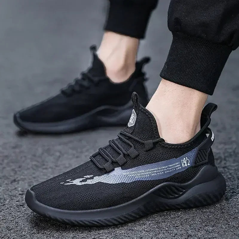 2024 Men Tennis Shoes New Fashion Spring and Autumn Leisure Walking and Running Breathable Flat Bottom Gym Sports Men Sneakers