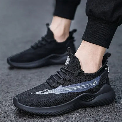 2024 Men Tennis Shoes New Fashion Spring and Autumn Leisure Walking and Running Breathable Flat Bottom Gym Sports Men Sneakers