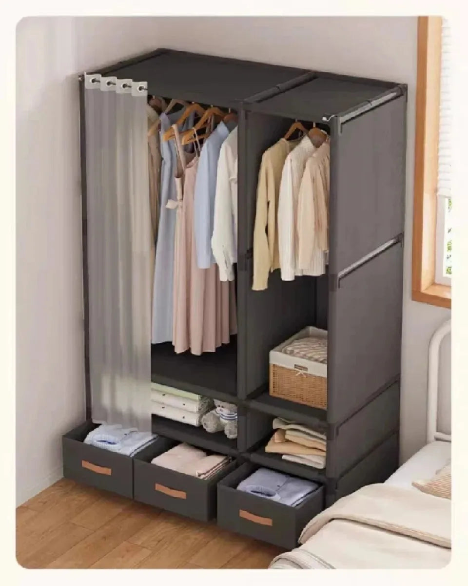 Floor-Standing Simple Wardrobes Home Large Capacity Durable Clothes Cabinet Dustproof And Economical Wardrobe Bedroom Furniture