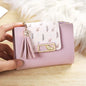 Leaf Purses For Women with Tassel Pendant Card Holder Women's Clutch Bag Short Female Wallet Coin Purse PU Cute Wallet