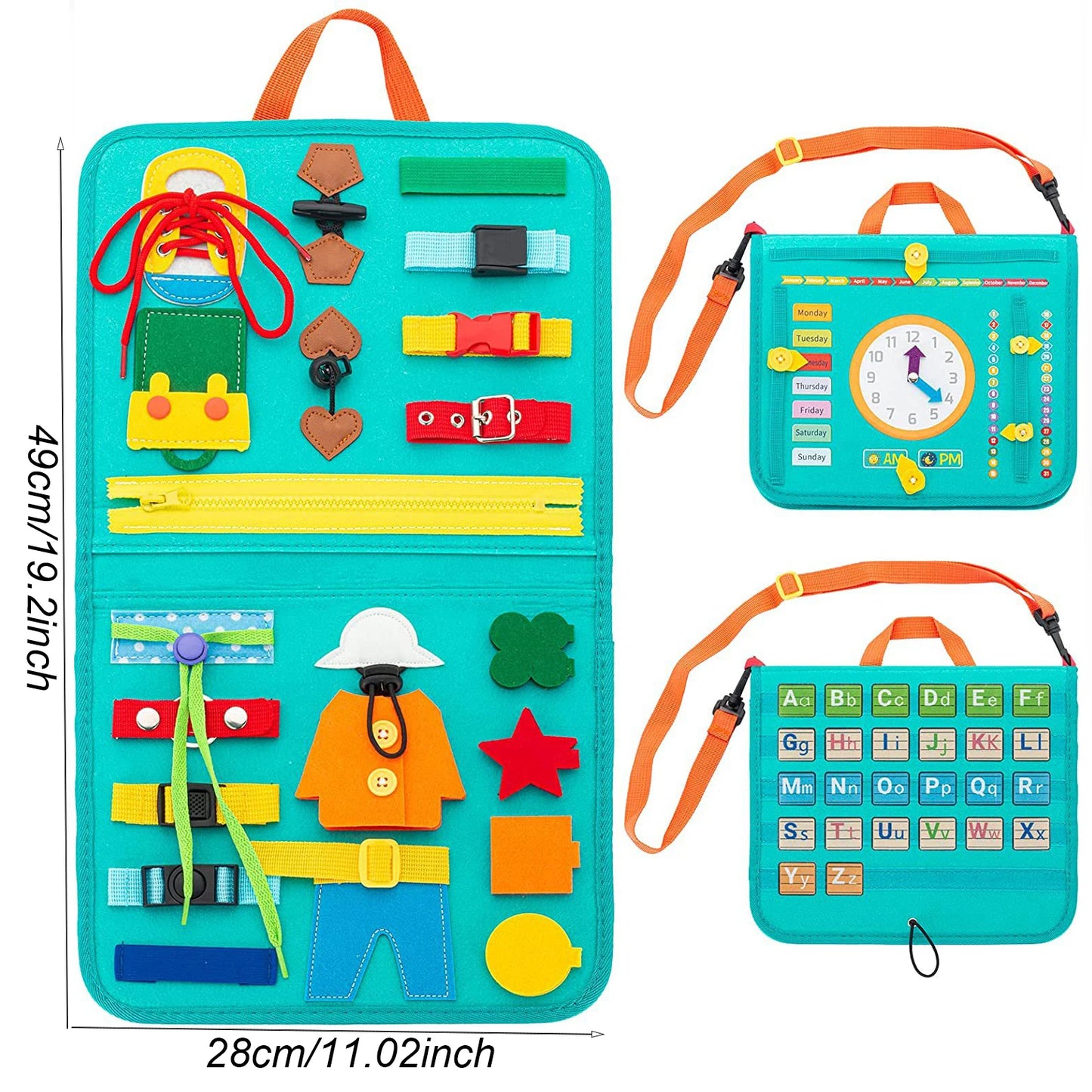 Montessori Toys Busy Board Sensory Activity Developing Board for Motor Skills,Learning Board for Toddlers  Christmas Gift