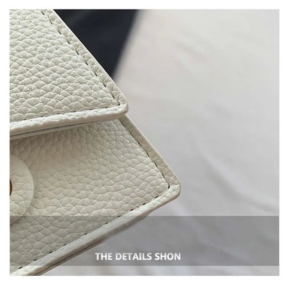 PU Leather Mini Crossbody Bag Womens Small Square Fashion Versatile Handbag Solid Color Simple Bag Compact Everyday Casual Purse