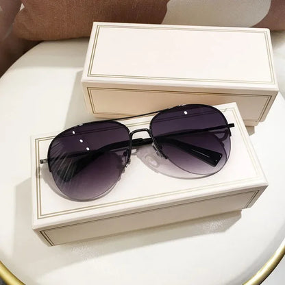 Classic Sunglass Aviator Metal Frame Outdoor Sports Anti-UV 400 Driving Sunglasses Glasses Unisex Ins Style Trendy Hip Hop