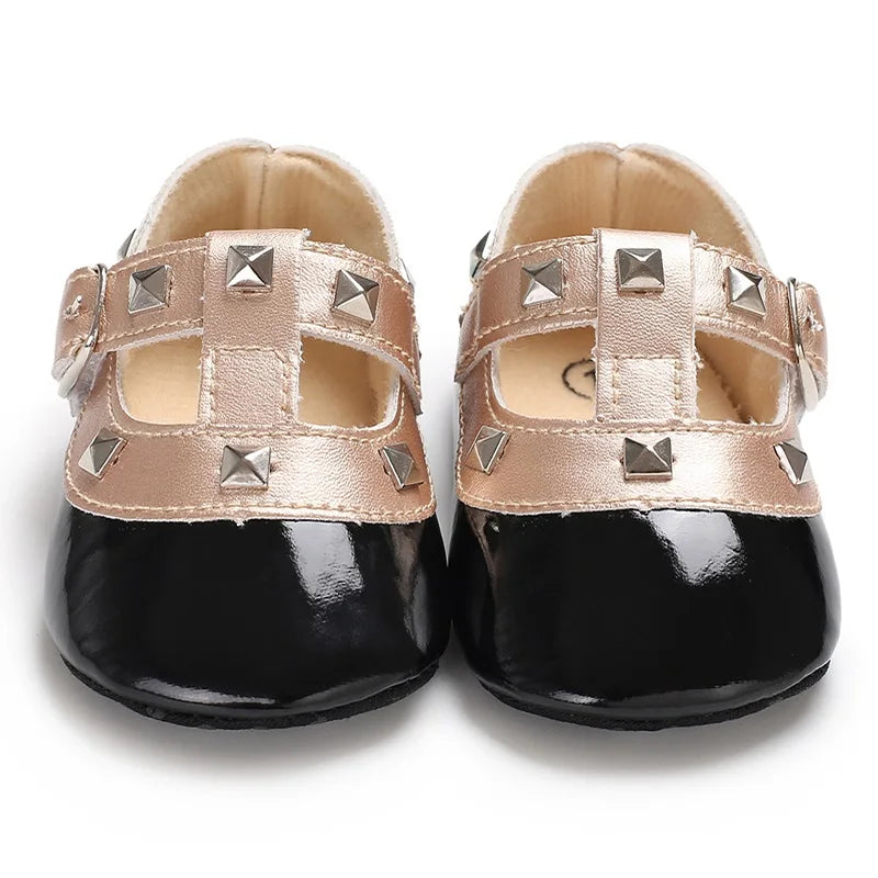 Black British Retro Princess Shoes For Spring And Autumn 0-18 Months Baby Shoes With Soft Soles And Non Slip Baby Walking Shoes