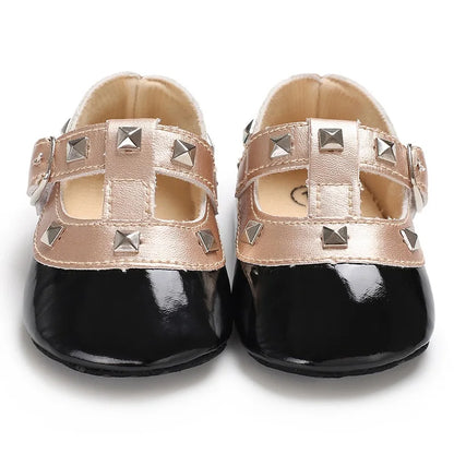Black British Retro Princess Shoes For Spring And Autumn 0-18 Months Baby Shoes With Soft Soles And Non Slip Baby Walking Shoes