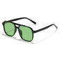 Double Bridge Aviator Sunglasses for Women Men Casual Fashion Anti Glare Sun Shades for Driving Beach Travel Fashion Eyewear