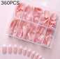 360/150pcs/box Nude Pink Almond French False Nails White Tip Design Short Wearing Fake Nails Women Nails Press On Nails Manicure