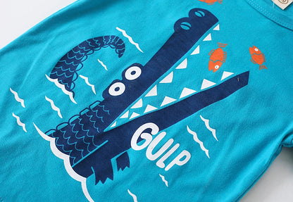 Baby Boy T-Shirts For Children Clothing Summer Clothes Boys Short Sleeve Shirt Print Cotton Kids Tee Shirt Tops