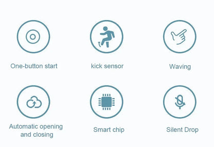 Kitchen Trash Bin 13L Bathroom Touch Trash Can In The Toilet Smart Garbage Bucket Waste Bins Dustbin Smart Trash Can Kitchen