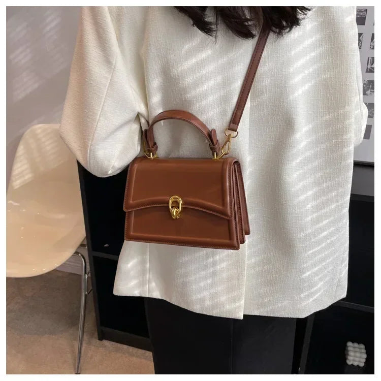 Pu Leather Shoulder Bag for Women Handbag  Fashion Crossbody Bags Vintage Underarm Bag Square Satchel Сумка Женская 2025 Тренд