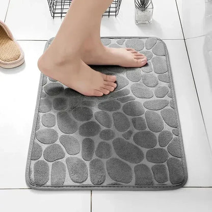 Bathroom Bath Mat An Ti Slip Quick Dry Absorbent Carpet in Wash Basin Bathtub Side Floor Rug Shower Room Doormat Memory Foam Pad