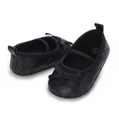 Black British Retro Princess Shoes For Spring And Autumn 0-18 Months Baby Shoes With Soft Soles And Non Slip Baby Walking Shoes