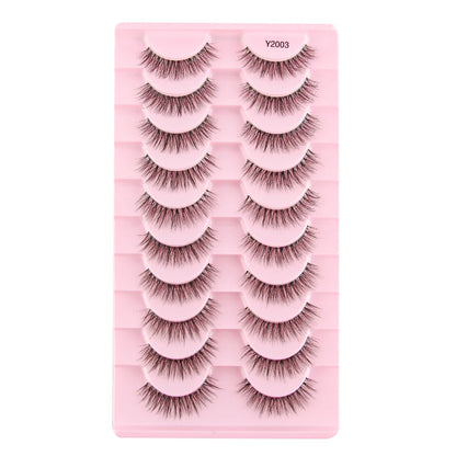 Fake Eyelashes 3/10 Pairs Natural Long 3D Mink Lashes Curly Eyelash Extension Makeup faux Cils Handmade False Lashes maquiagem