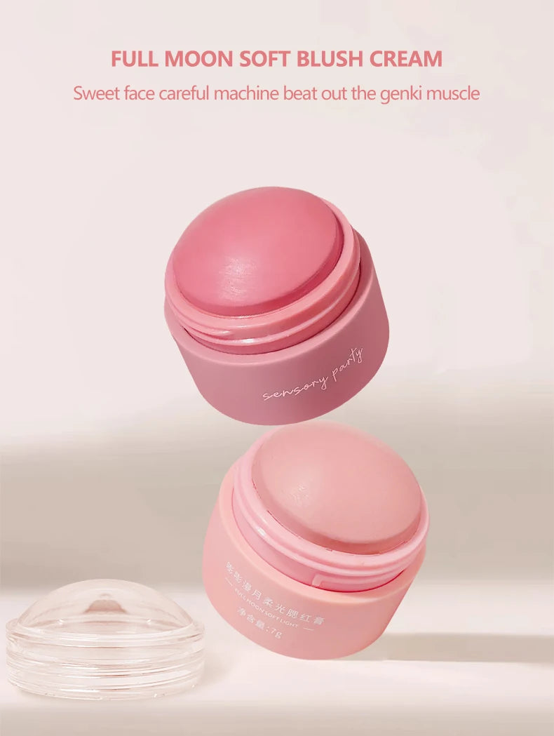 6 colors Waterproof Blush Cream - Long-Lasting, Multi-Use Makeup for Women