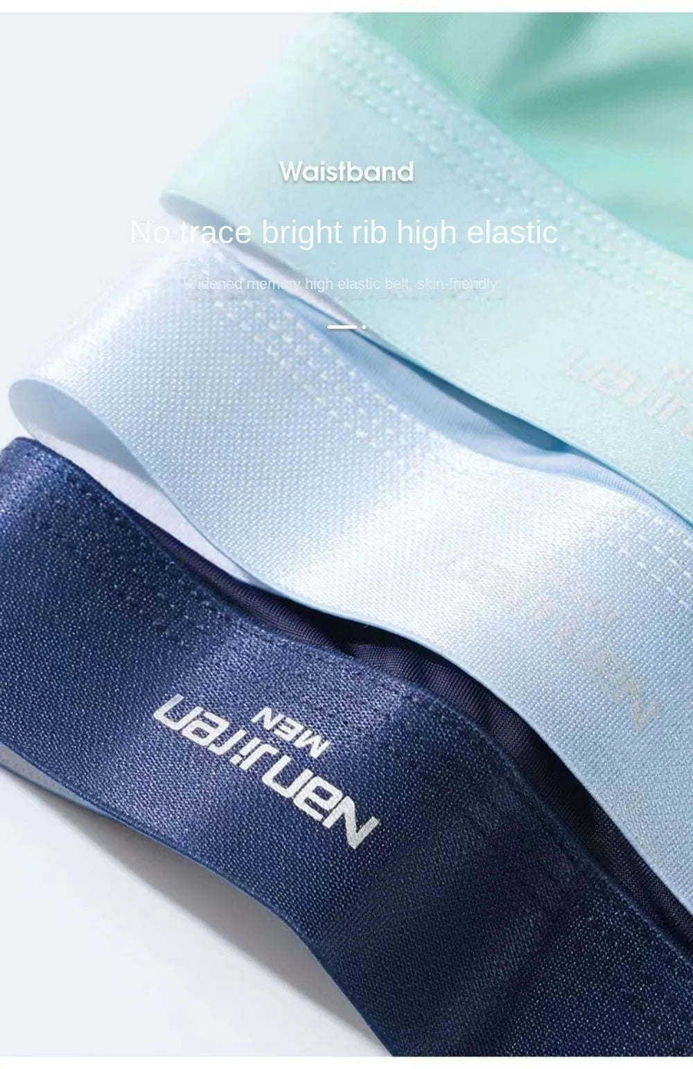4 PCS Men's Boxers Shorts Underwear Boxers Man Cool Breathable Sexy Panties Ice Silk Fashion 4 Colors Mixing XL 3XL 4XL 5XL