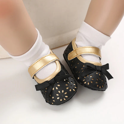 Black British Retro Princess Shoes For Spring And Autumn 0-18 Months Baby Shoes With Soft Soles And Non Slip Baby Walking Shoes