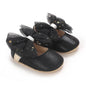 Black British Retro Princess Shoes For Spring And Autumn 0-18 Months Baby Shoes With Soft Soles And Non Slip Baby Walking Shoes