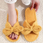 Summer House Slippers for Women Corduroy Cross Bow Indoor Slippers Slip On Bedroom Shoes with Soft Memory Foam Anti-Skid Shoes