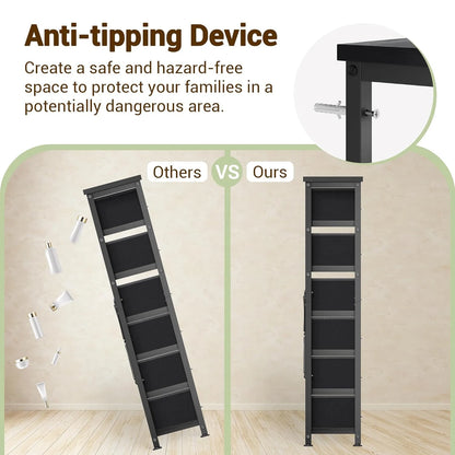 Dresser for Bedroom with 16 Drawer, Dressers & Chests of Drawers, Tall Dresser for Bedroom, Dresser Organizer with Fabric Bins