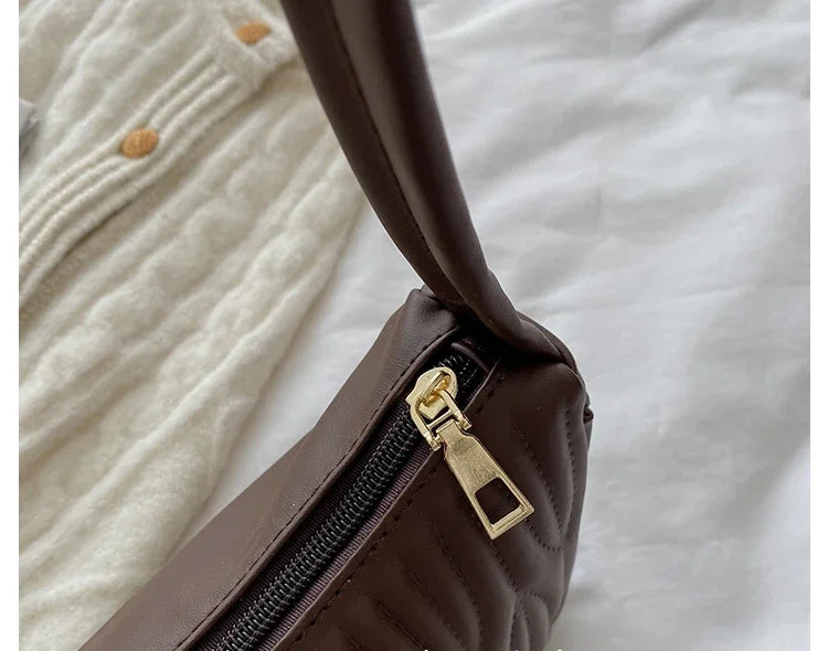 Fashion Women Handbag PU Leather Shoulder Bags Female Casual Solid Messenger Bag for Women Luxury Underarm Bag Feminina