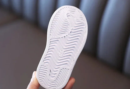 Kids Shoes for Baby Girls and Boys Anti-slip Soft Rubber Bottom Baby Sneaker Casual Flat Shoes Children Size 21-30