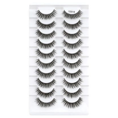 Fake Eyelashes 3/10 Pairs Natural Long 3D Mink Lashes Curly Eyelash Extension Makeup faux Cils Handmade False Lashes maquiagem