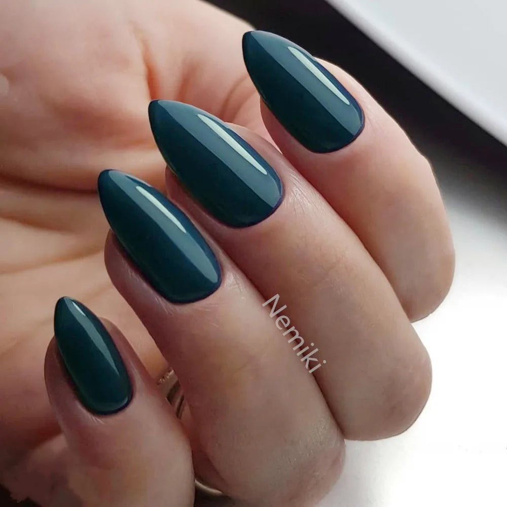 2 Sets Short Fake Nail Designs Red Stilettos Woman Artificial Press On Fake Nails For Gluing DIY Lady Finger Tip Manicure Tools