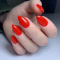 2 Sets Short Fake Nail Designs Red Stilettos Woman Artificial Press On Fake Nails For Gluing DIY Lady Finger Tip Manicure Tools