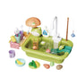 Kids Kitchen Sink Dishwasher Play Set Toys Water Running Pretend Food Fishing Toys Role Play Kids Birthday Gifts Imaginative Fun