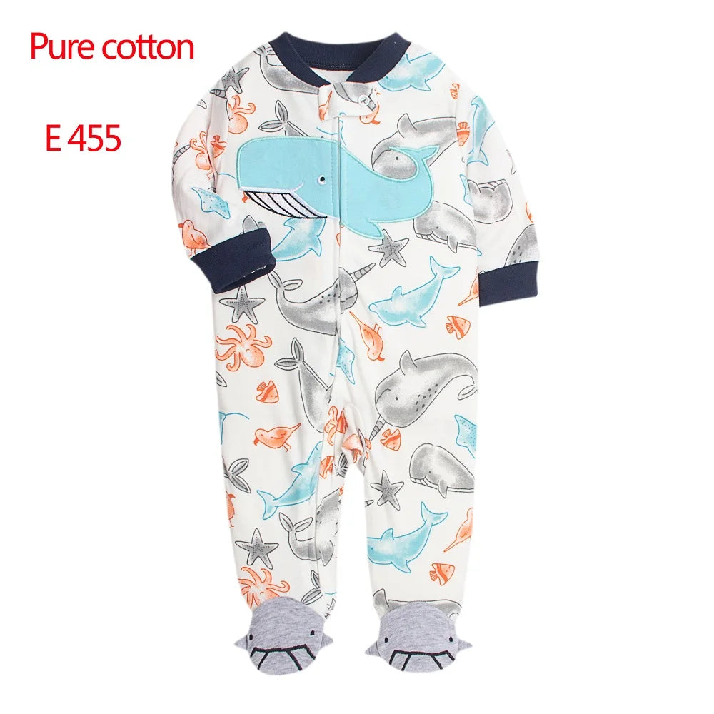 Baby Boy Girl Clothes Newborn Infant Baby Romper 100% Cotton Long-Sleeve Style Toddler Kids Jumpsuit Children's Pajamas