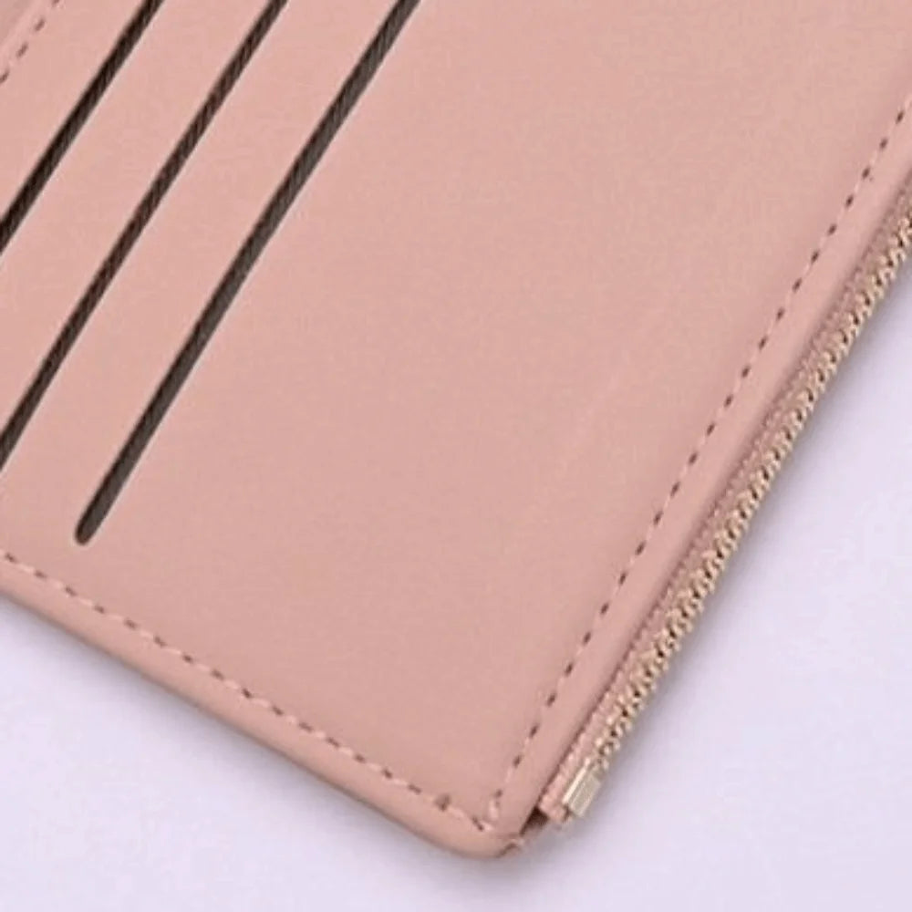 Cute PU Leather Women Purse Wallets Rectangle Large Capacity PU Coin Purse Casual Phone Bag Money Bag Girl Birthday Gifts