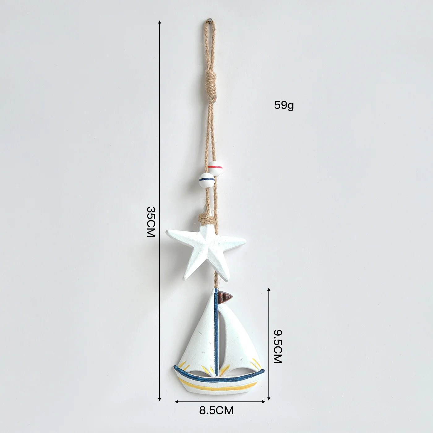 Seahorse/Fish/Star for Nautical Home Decoration Wall Hanging Ornament Statue Beach Theme Decor