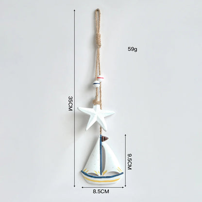 Seahorse/Fish/Star for Nautical Home Decoration Wall Hanging Ornament Statue Beach Theme Decor