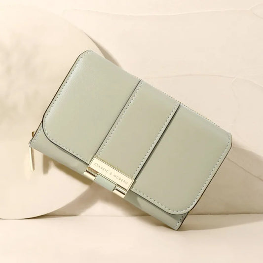 Women Wallets And Purses Vintage  PU Leather Wallet Female Clutch Purse Hasp Phone Bag Girls Card Bags