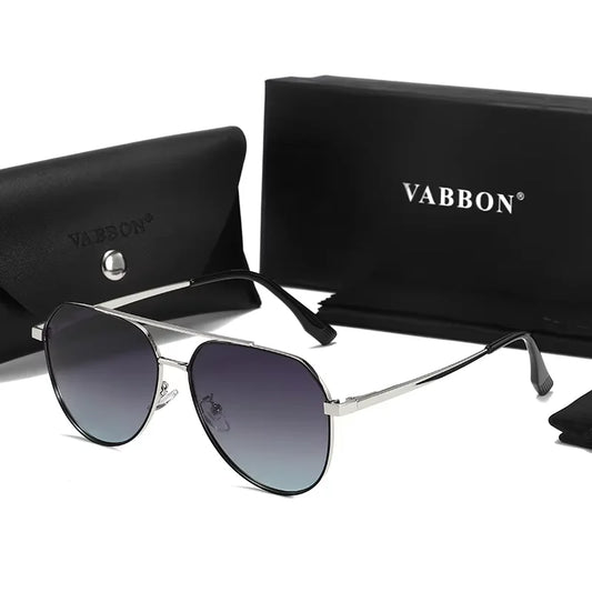Polarized Sunglasses For Men Large Metal Frame Sun Protection And UV Protection Sunglasses Aviator Sunglasses Frog Mirro 9542