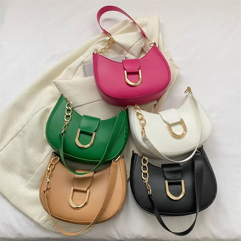 Trendy Pu Leather Shoulder Bag for Women Stylish Underarm Purse with Zipper Closure, Elegant Design Perfect for Everyday Use