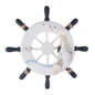 Magideal Nautical Beach Wooden Boat Ship Steering Wheel Home Wall Hanging Decor