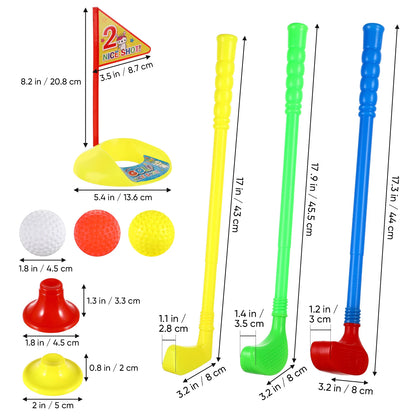 Golf Toys Set for Kids Educational Plastic Golf Toys Kits for Toddlers Outdoor Lawn and Indoor Sports Toys for Toddlers NEW