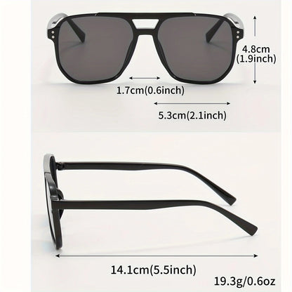 Double Bridge Aviator Sunglasses for Women Men Casual Fashion Anti Glare Sun Shades for Driving Beach Travel Fashion Eyewear