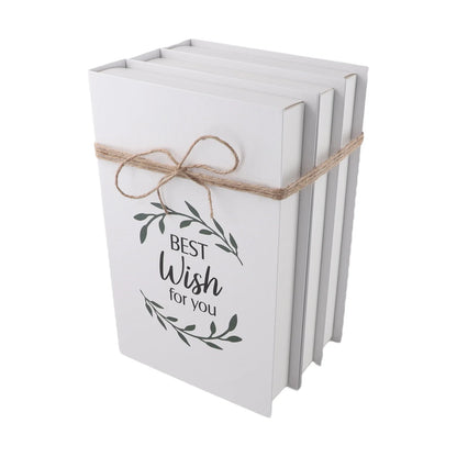 Decorative Book Stacks Folding Simulation Books Farmhouse Style Decor Charming Bookshelf Decoration Bookshelf Decor